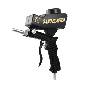 DIYT Spray Gun Portable Gravity Sand Spray Spray Spray Prane Pneumatic Sand Blast Set Cover Antrust Sand Spitter Небольшой песчаный распылитель