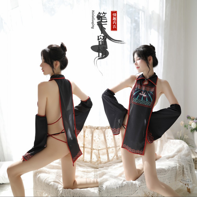 Qing Ting sexy lingerie sexy role-playing classical uniform seduction Sao small chest supplies passion suit women's hair Qing Ting sexy lingerie sexy role-playing classical uniform seduction Sao small chest supplies passion suit women's hair