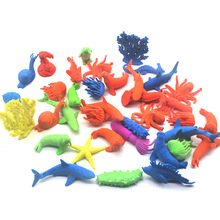 儿童益智玩具批发膨胀泡水变大海洋动物恐龙仿真模型玩具地摊热卖