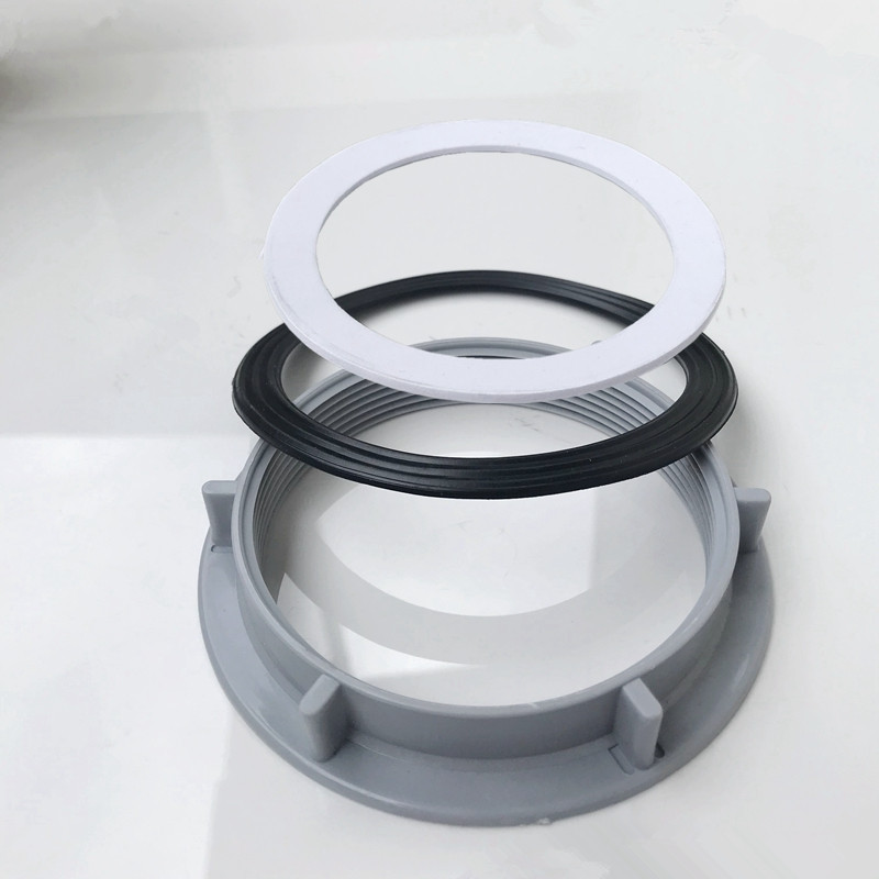 Sink vegetable washing basin 110 drainer 140 black and white upper and lower seal ring waterproof flat washer large nut lock accessories