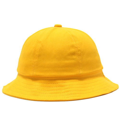 Children's small yellow hat with logo kindergarten fisherman hat Japanese-style Doraemon bucket hat student parent and child sun hat for girls