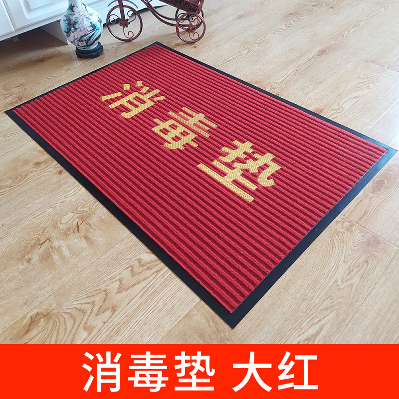 Estera de la puerta espesada doble rayas piso Mat polvo estera antideslizante eliminación de polvo absorbente de doble rayas alfombra de piso