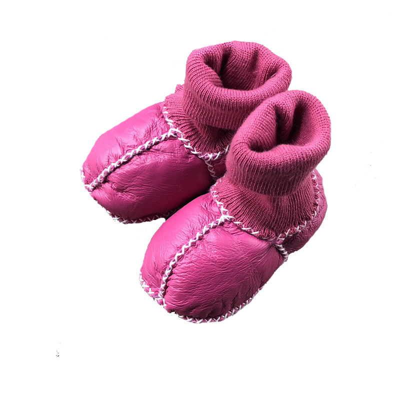 �ֹ�ͯЬ ��Ƥëһ����Ů�޿�ѥ���� ������ů������ƤӤ��Ь