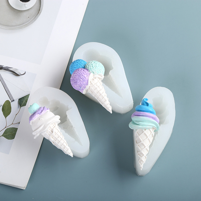 Новый стиль diy мороженое конус diy холодильник пресс-форма для выхода воздуха зажим для украшения кристалл капающий силиконовая форма