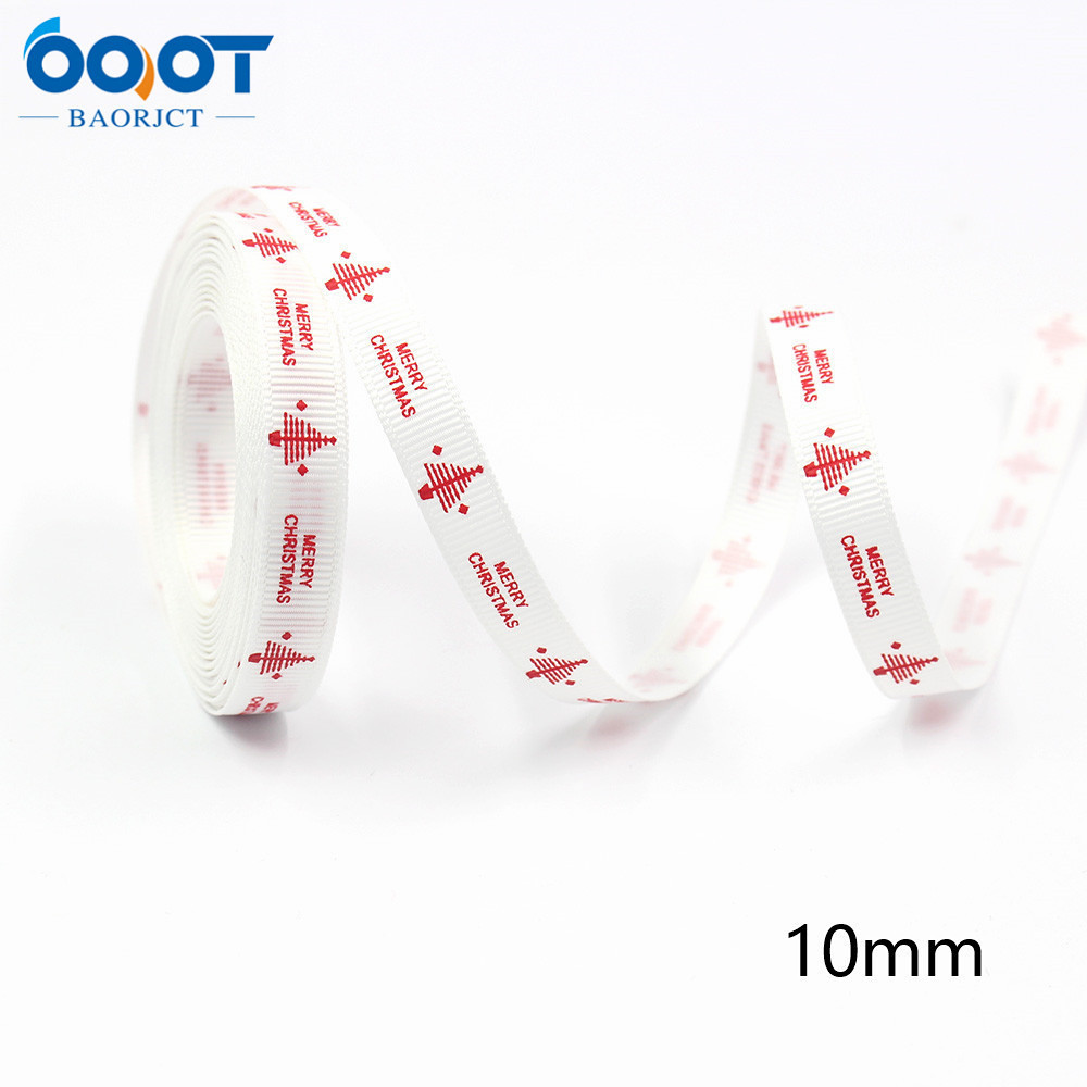 10mm Navidad cinta regalo embalaje arco material fiesta decoración cinta color sólido carta de Navidad cinta