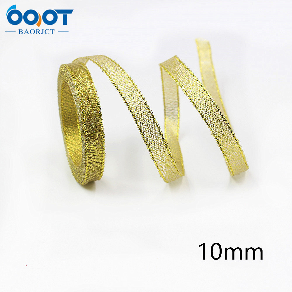 10mm Navidad cinta regalo embalaje arco material fiesta decoración cinta color sólido carta de Navidad cinta