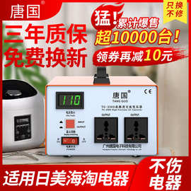 唐国110v转220v变压器220V转110V日本100V美国120v电源电压转换器