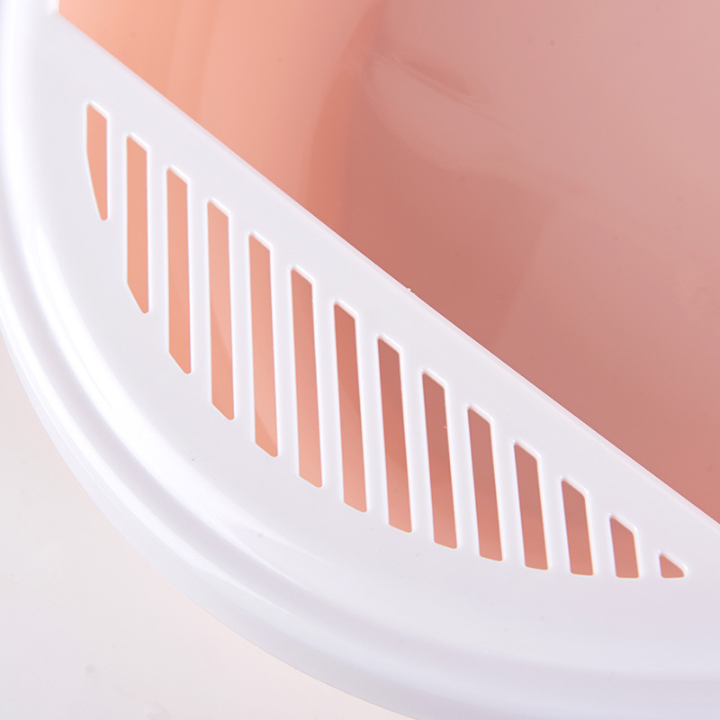 Fábrica al por mayor suministros para mascotas semi-cerrado caja de arena para gatos inodoro de gato extraíble caja de arena para gatos a prueba de salpicaduras pala de arena para gatos gratis