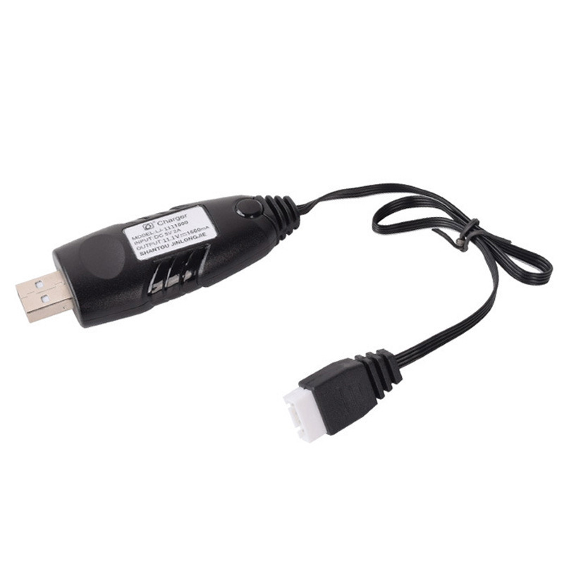 11.1V 1500mA 3S lithium battery balance charger remote control aircraft model Soft Bullet Gun 4 pin charging cable