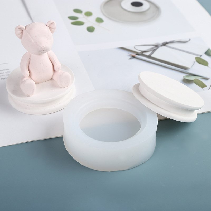 DIY Ароматерапевтический гипс, силиконовая форма, двухслойная нижняя платформа, шестигранная основа, пресс-форма, источник фабрики