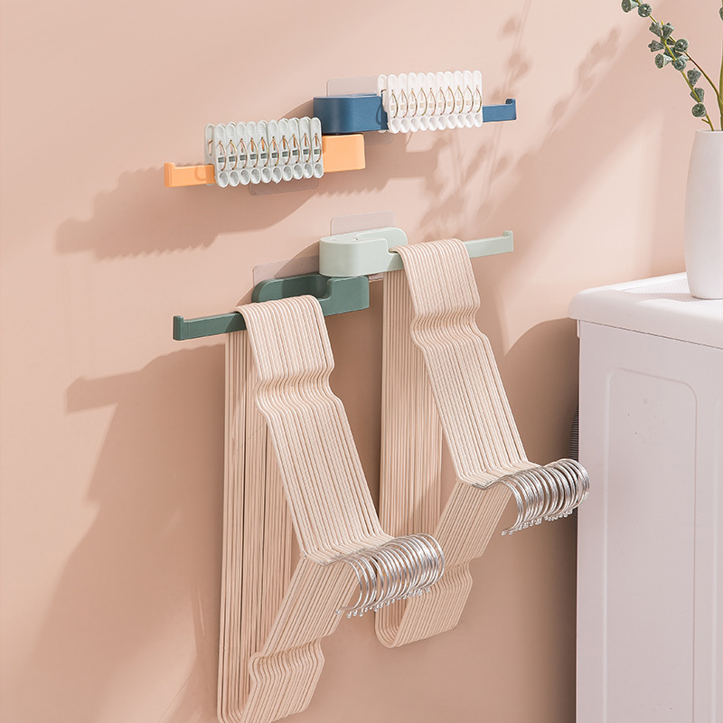 Wall-mounted Hanger Storage Rack Rotatable Hanger Storage Rack Punch-free Toilet Storage Rack