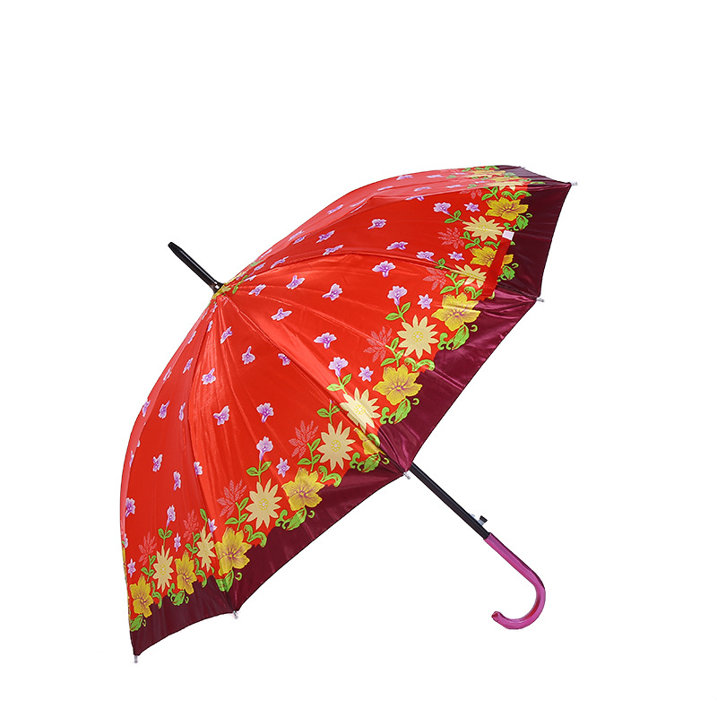 Paraguas de satén de alta calidad, 10 varillas, para mujer, con logo personalizable, parabrisas y sombrilla, fábrica al por mayor