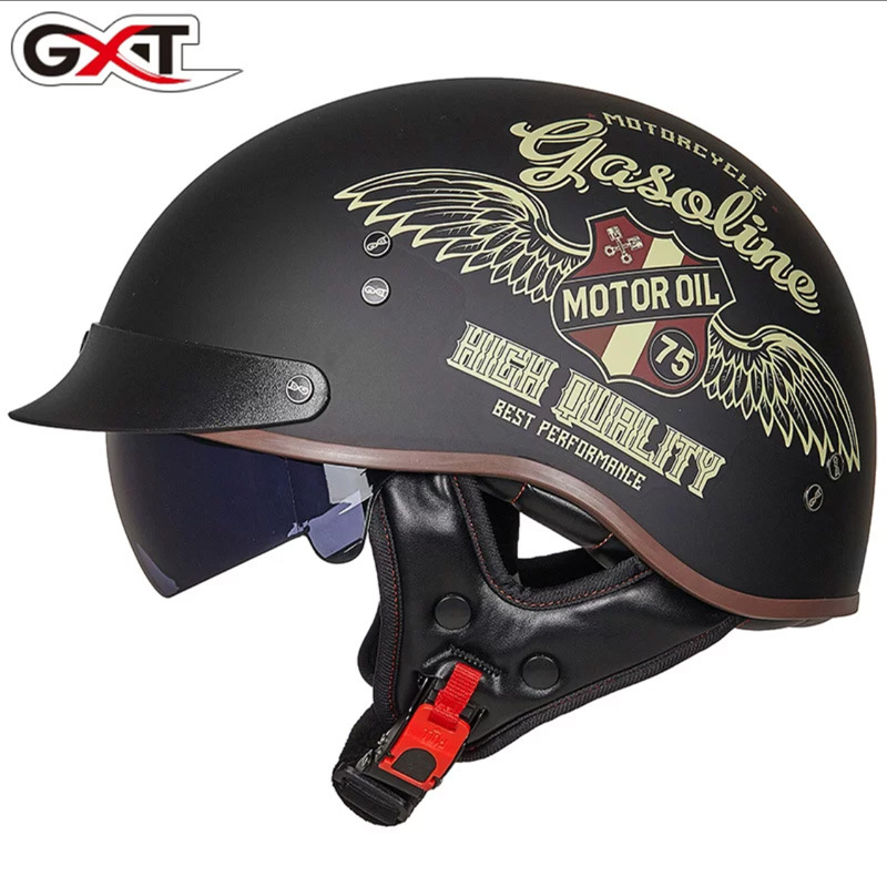Ha Lei Summer Motorcycle Helmet Electric Vehicle Half Helmet (Motosiklet kaskı (dəbilqə)) - motorcycle-girl-m