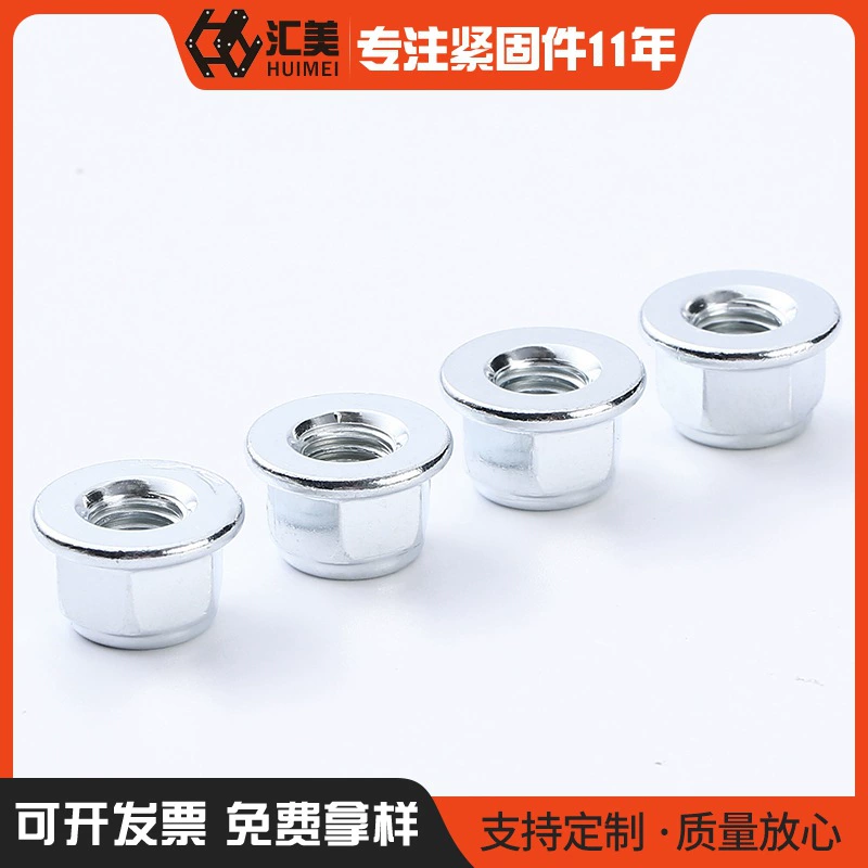 Углеродистая сталь GB6183 Шестигранная нейлоновая контргайка 304 нержавеющая сталь GB6187 Фланцевая железная Контргайка