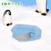 Resin, jewelry, micro landscape, pinguin, with snowflakes