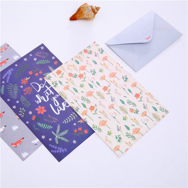 Korean stationery Aesthetic Fresh Flower Cute Animal Set A5 Essence…