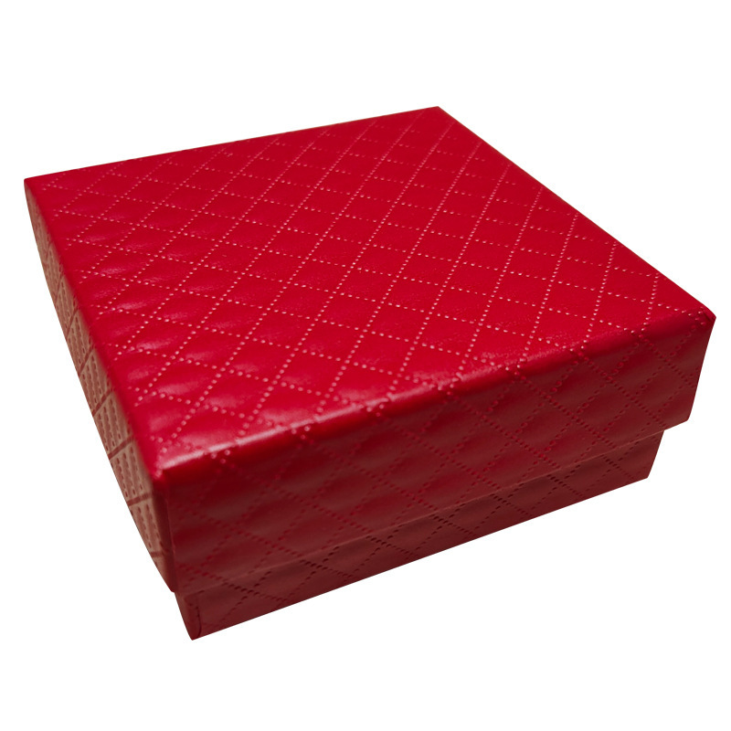 Red bracelet gift box Leather Diamond Jewelry earrings bracelet accessories gift box ring box wholesale