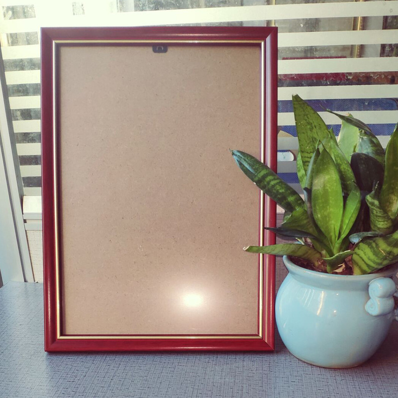 Hongyi Direct Supply Chinoiserie Photo Frame Wooden Table/Wall Hanging Simple A4 A3 Certificate Frame Mahogany Certificate Picture Frame