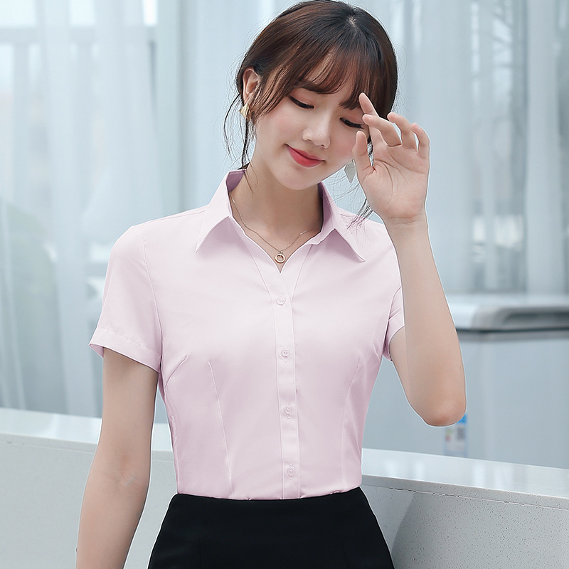 브이넥 핑크