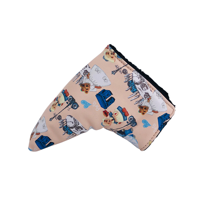 Transfronterizo Venta caliente de la PU cubierta del Club de Golf colorido impermeable pie recto barra de empuje cubierta fuente fábrica de una sola pieza de entrega