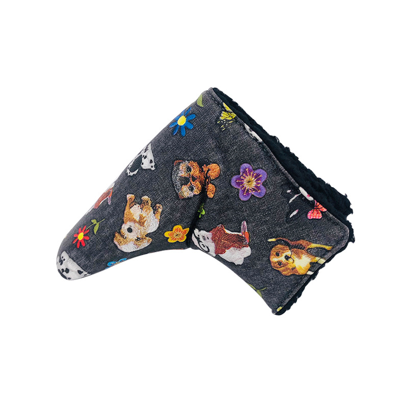 Transfronterizo Venta caliente de la PU cubierta del Club de Golf colorido impermeable pie recto barra de empuje cubierta fuente fábrica de una sola pieza de entrega