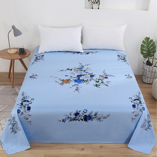 Wholesale Shanghai traditional old-fashioned national coarse cloth bed simple cotton twill printing encrypted thickening single and double group purchase