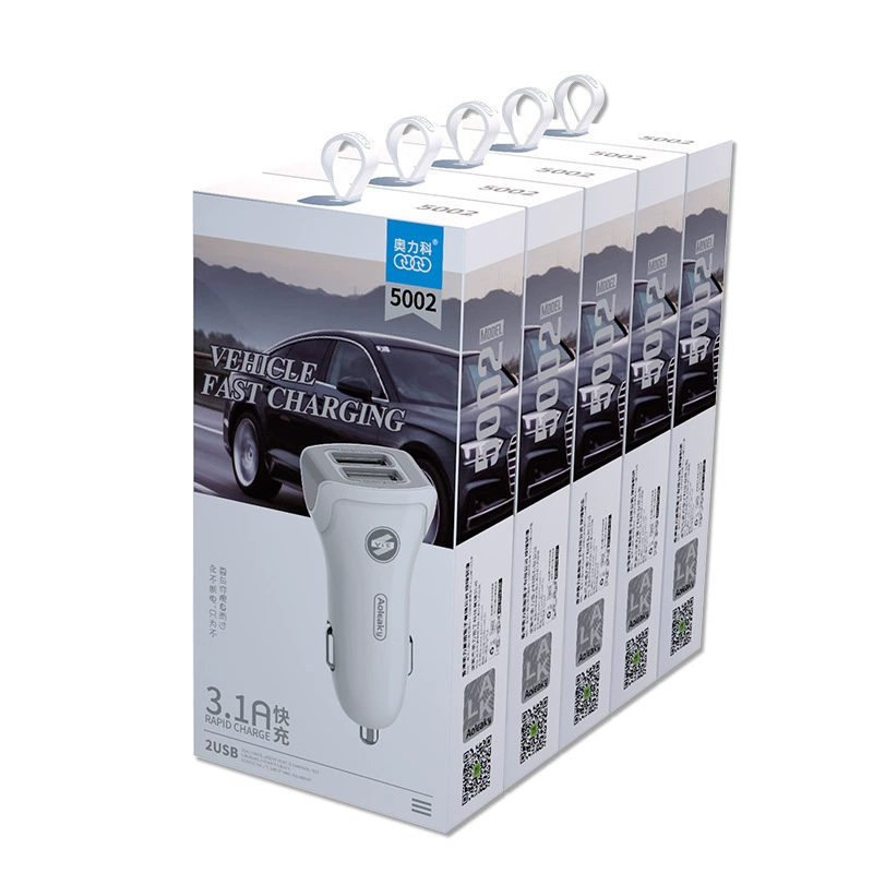 Aolike 5002 автомобильное зарядное устройство 3A Smart Dual USB Быстрая зарядка 12V24V многофункциональное быстрое зарядное автомобильное зарядное устройство