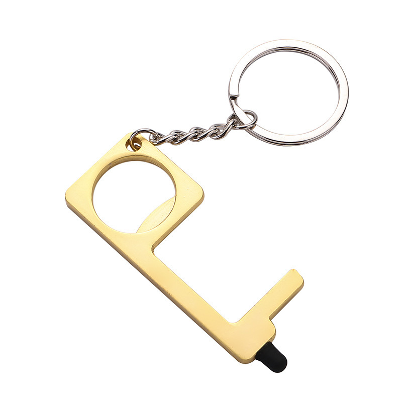 Press elevator protective door opener keychain pendant EDC antibacterial door handle epidemic prevention keychain anti-contact tool Press elevator protective door opener keychain pendant EDC antibacterial door handle epidemic prevention keychain anti-contact tool
