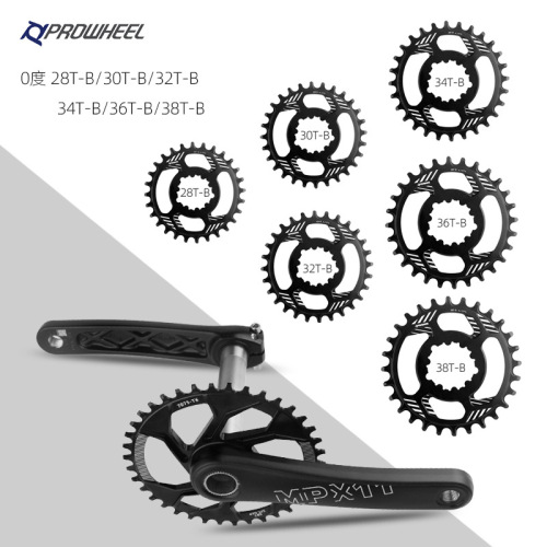Prowheel mountain bike GXP direct mount single chainring 32T 34T 36T 38T positive and negative tooth 3-degree disc chainring