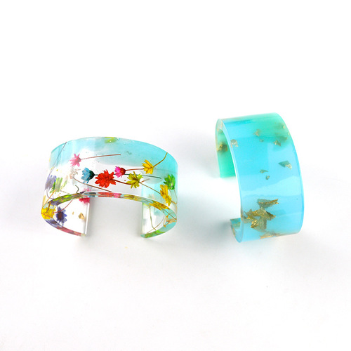 C type bracelet mold diy crystal glue mold silicone half opening European and American large size MD1005 open bracelet