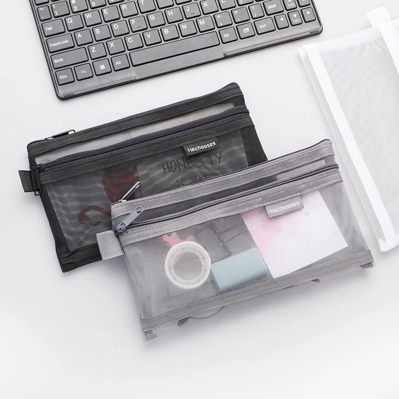 Pencil case, double-layer storage bag, storage system, Japanese and Korean