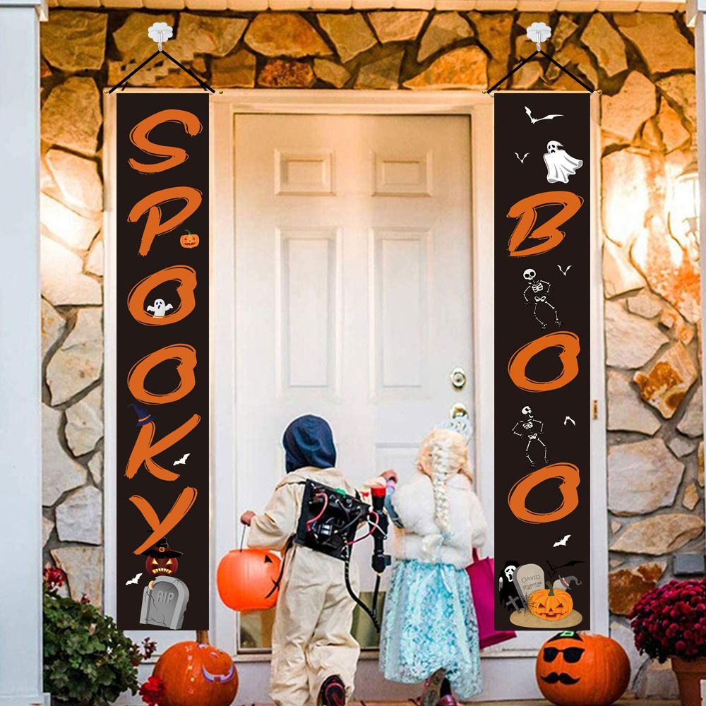 Copla y Banner de Halloween de Tela No Tejida para Decoración Exterior image 4