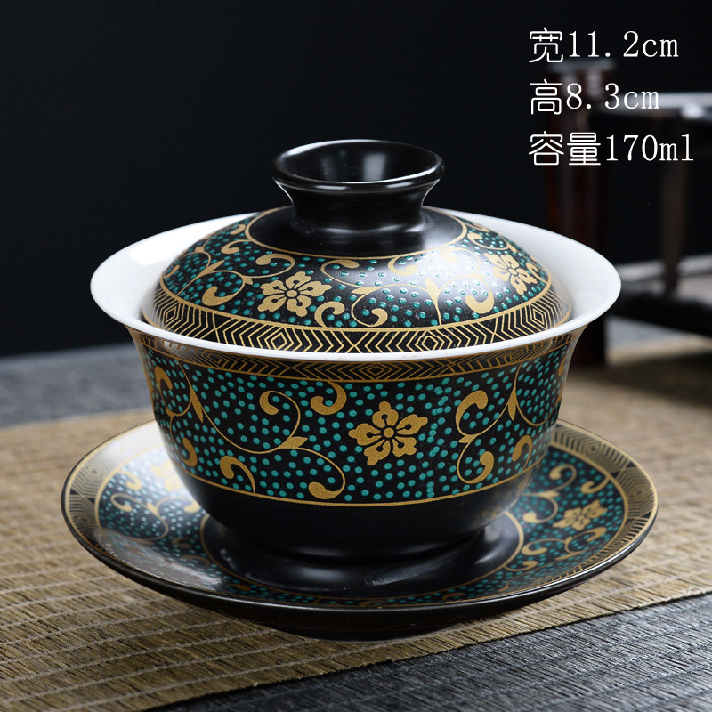 Tazón de fuente de entrega de una pieza taza de té de cerámica tazón de té tazón de tres piezas dehua Jade porcelana mini tamaño pequeño Kung Fu taza de burbuja