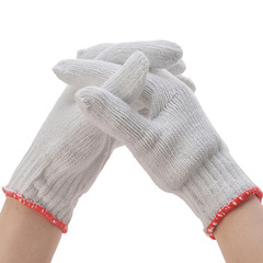 勞保手套男批發加厚耐磨防護棉紗手套幹活工人勞動工地防護手套