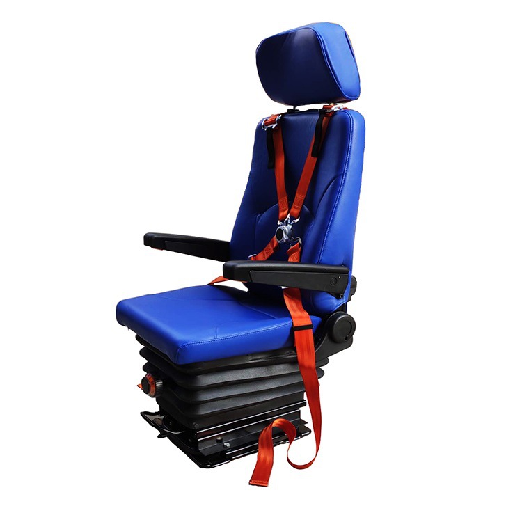 Asiento amortiguador del conductor de la ambulancia asiento amortiguador de cuatro puntos asiento del cinturón de seguridad asiento amortiguador de la suspensión mecánica del automóvil modificado médico