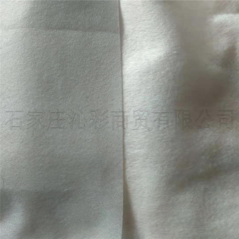 做货1.4mm白色毛粘布 軟身戟絨無紡布 滌綸毛氈佈1.2白色针刺毛毡