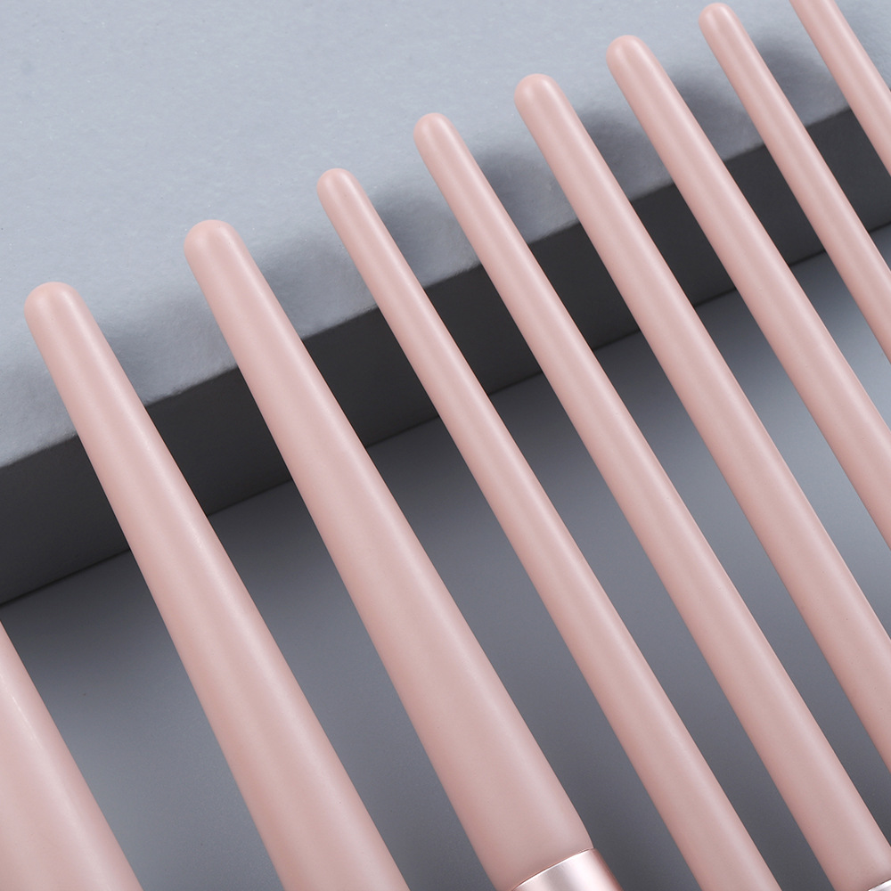 Fenglida 7 piezas 12 piezas Rosa maquillaje cepillo belleza herramientas sombra de ojos cepillo portátil conjunto cepillo cosmético bolsa traje