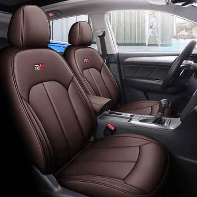 One Car One Edition Comfortable High Quality Wear-resistant Leather Roewe RX5 Special Five-seater Car Cushion All Seasons Seat Cover (Modelə uyğun (Original) oturacaq örtükləri) - standard-edition-curry-custom