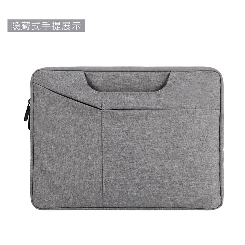 Business leisure computer bag high density flannel large capacity laptop bag computer bag for sale