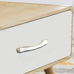 Golden Nordic light luxury cabinet handles European style cabinet and wardrobe drawer small handles single hole white drawer handle