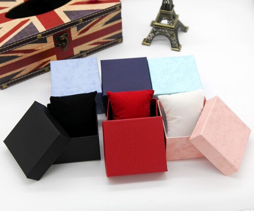 Watch packaging plastic box velvet watch box watch jewelry paper small pillow box wholesale support dropshipping