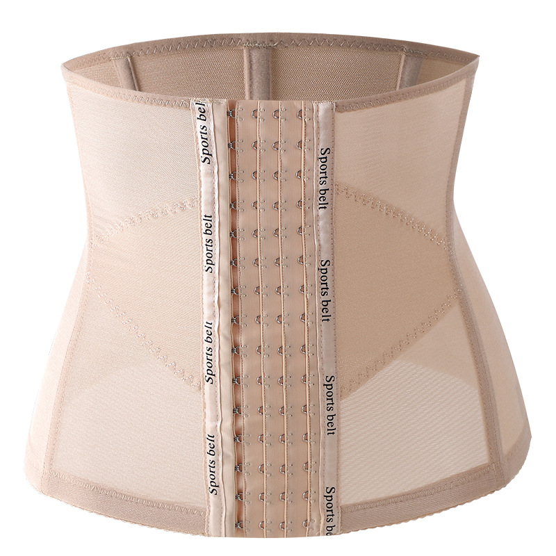 Kaka Same Style Summer Thin Belly Belt Mesh Cross Stretch Belt Breathable Sports Fitness Waist Seal Waist Clip