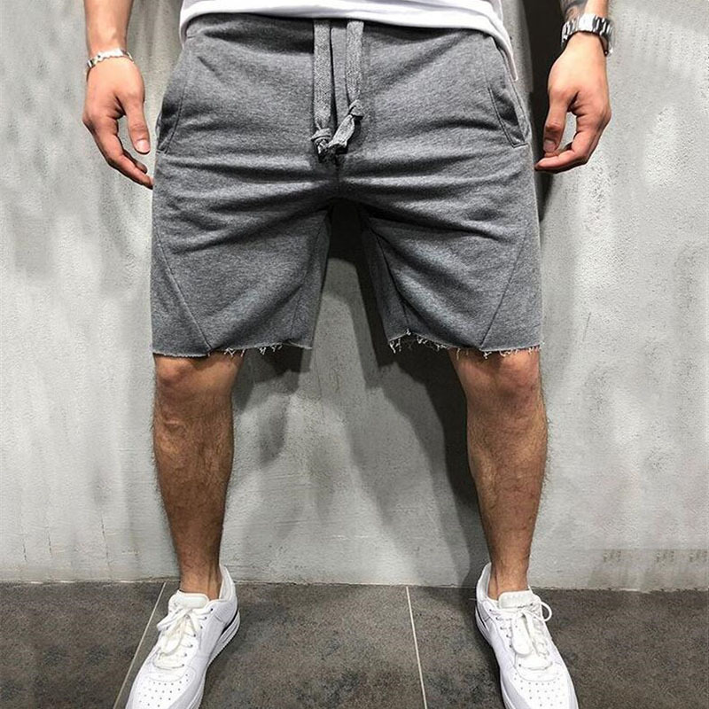 Summer Fitness Sports Shorts Men's European and American Fashion Running Breathable Boys Shorts Loosely Hot New Style
