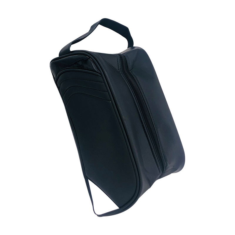 Venta caliente transfronteriza bolsa de zapatos de golf a prueba de polvo impermeable pu bolsa de zapatos multifuncional embrague misceláneas bolsa de almacenamiento bolsa portátil