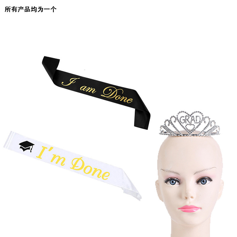 Amazon Supply 2020 nuevos suministros correa de hombro para fiestas de graduación Corona traje de temporada de Graduación