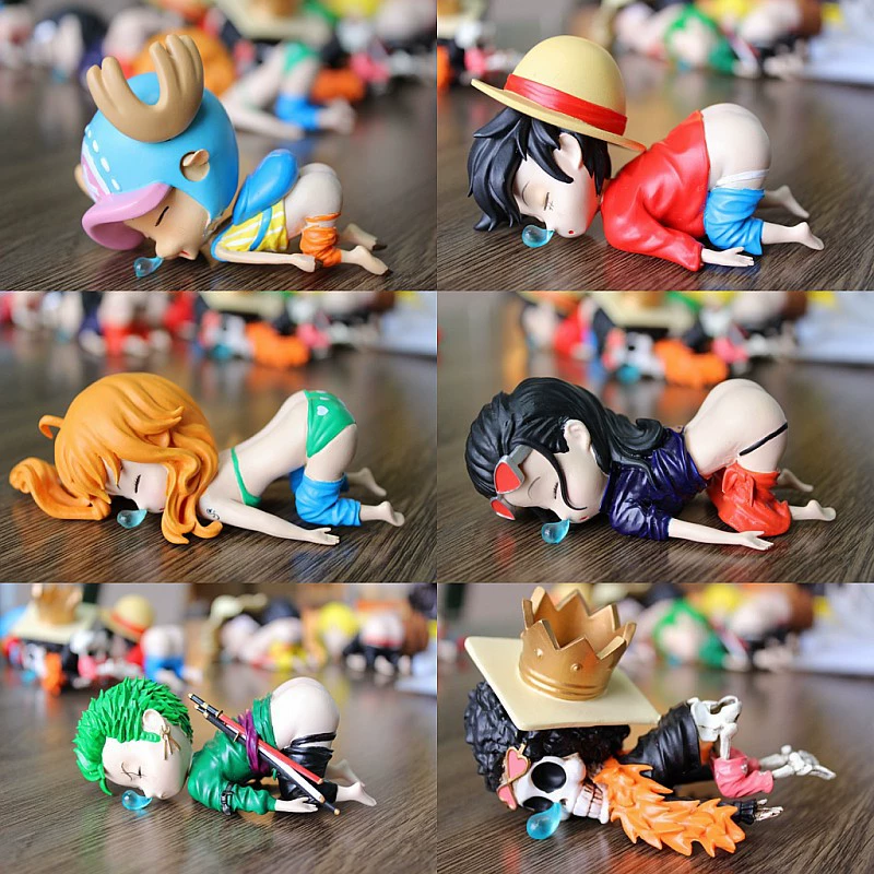 Фигурки One Piece: Слиппид Бут, Льюфи, Зоро Санджи, Нами Чоппер, Робин Френчбрук
