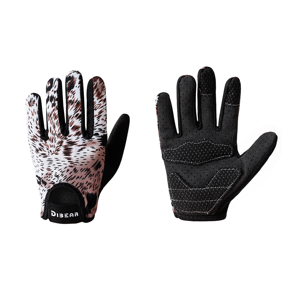 DIBEAR deportes de los niños de Palma guantes antideslizantes dedo completo de protección de la bicicleta guantes de béisbol ciclismo guantes de fitness