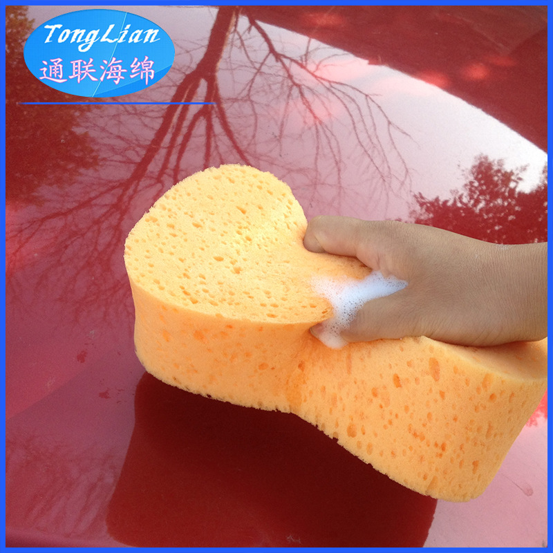 压缩清洁洗车海绵加工 八字海藻棉洗车海绵 价格实惠