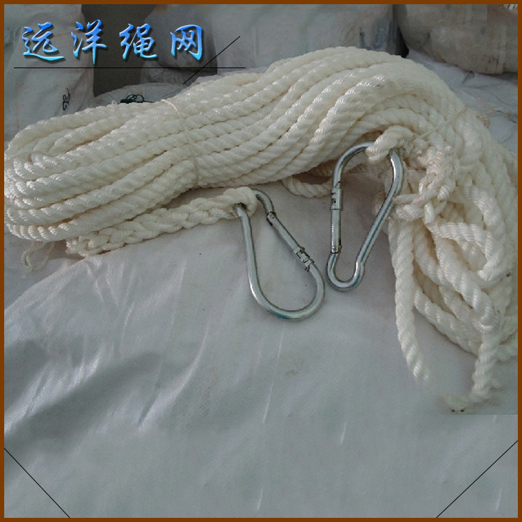 工厂直销攀岩安全绳尼龙绳沉水编织双钩减震防坠落加粗编制耐磨