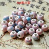 Beads, accessory, ceramics, woven bracelet, 8mm